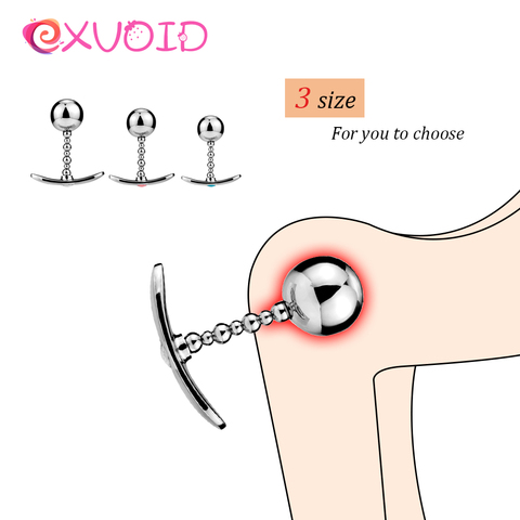 EXVOID Anal Plugs Anal Beads Jelly G-spot Prostate Massager Metal Butt Plug Adult Products Sex Toys for Women Men Gay Wearable ► Photo 1/6