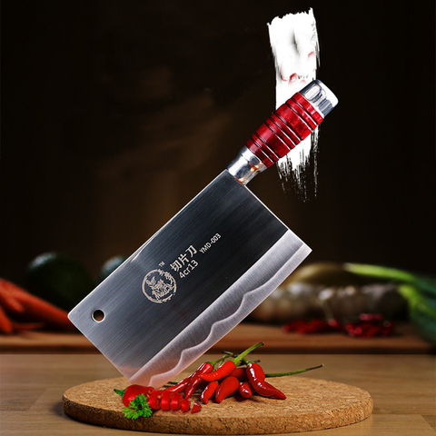 Liang Da Top Quality Slicing Knife Chinese Handmade Kitchen Chef Knife Razor Sharp Easy cut Meat Fish Vegetable Non-slip Handle ► Photo 1/6