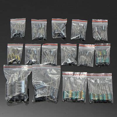 120pcs/lot 15 value Electrolytic Capacitors 50V 1uF-2200uF Sample Kit  Radial Electrolytic Capacitor Assortment Set 2.2UF 4.7UF ► Photo 1/3