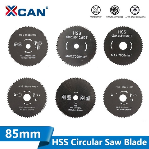 XCAN 1pc 85mm Nitride Coating HSS Circular Saw Blade Wood/Metal Cutter Wood Cutting Disc Saw Blade ► Photo 1/5