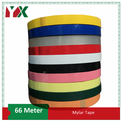 2PCS 66M Colored Anti-Flame Adhesive Insulation Mylar Tape 10mm 15mm 20mm for Transformer, Motor, Capacitor, Coil Wrap ► Photo 1/2