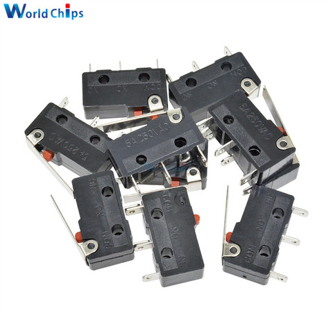 10PCS Tact Switch on off KW11-3Z 5A 250V Microswitch 3PIN Buckle New ► Photo 1/1