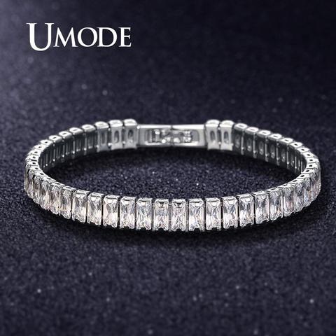 UMODE Friends Bracelets for Women Men Bracelet Luxury Tennis Bracelet Ladies Bangles Designer Jewelry Femme Copper Zircon UB0182 ► Photo 1/5