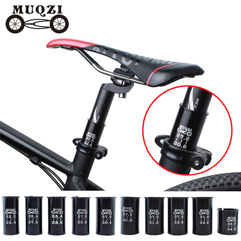 MUQZI Mountain Bike Road Bike Seat Post Tube Seatpost Reducing Sleeve Adapter Adjust Diameter 27.2 turn 30.4 turn 31.6 etc ► Photo 1/6