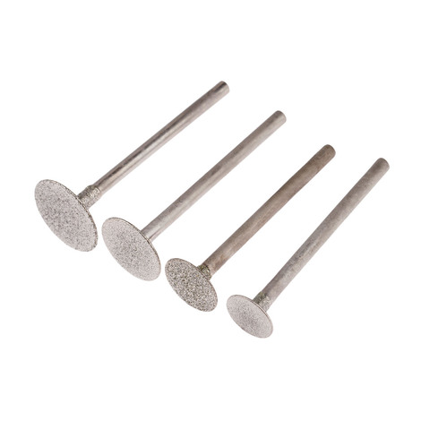 4Pcs Dremel Accesories  Diamond Mounted Point Grinding Head Stone Jade Carving Polishing Engraving Tools 3mm Shank ► Photo 1/6