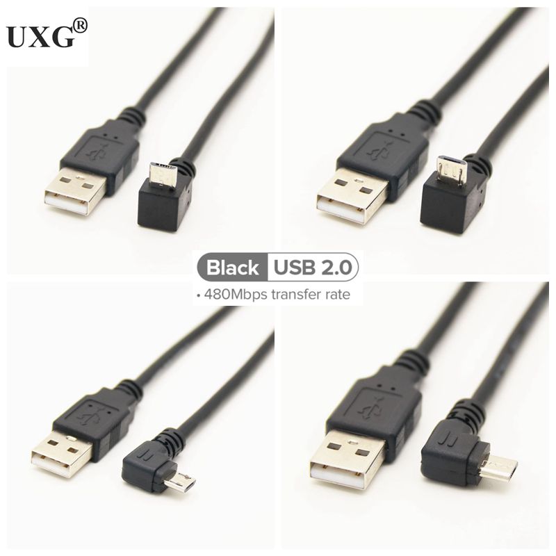 25cm USB Male to A Male Right Angle Adapter Extension Power Charging Cord Cable 
