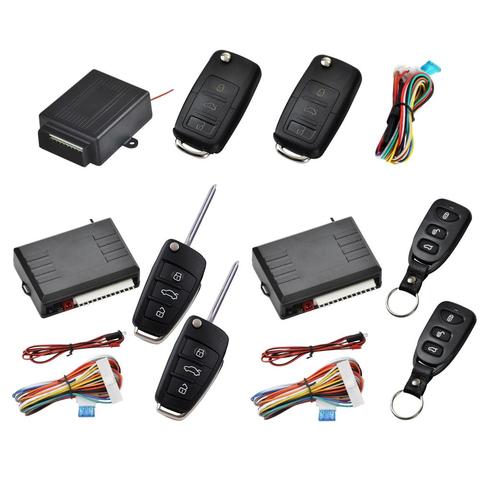 1Set 12/24V Universal Car Alarm System Automatic Central Kit Door Lock Vehicle Remote Control System ► Photo 1/6