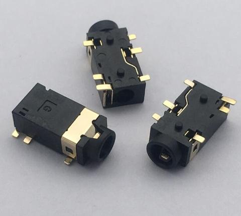 PJ-342 4,5 dicke 3,5 kopfhörer jack audio jack 3,5mm durchmesser gold-überzogene 6-pin SMD kostenloser versand ► Photo 1/1