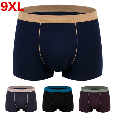 Men's Boxer Pantie Underpant Lot big size XXXXL Loose Under Wear Large Short Cotton Plus 6XL 7XL 8XL 9XL Underwear Boxer Male ► Photo 1/6