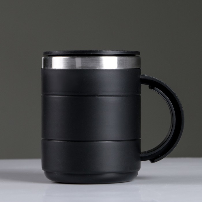  Thermocup Karkan with lid 450 ml black 12. 5x10. 5 cm 761006 Kitchen supplies Home Garden Kitchen,Dining Bar Drinkware Mugs Tundra sima land ► Photo 1/4