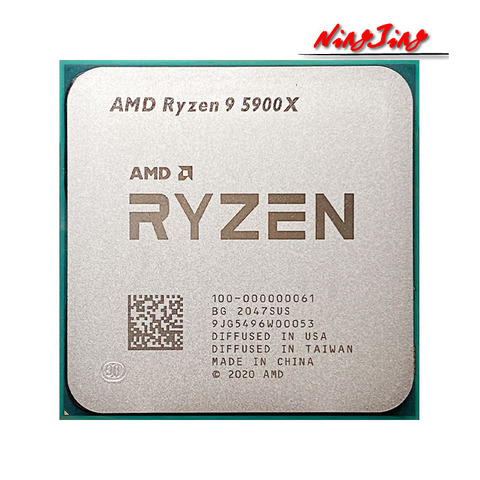 AMD Ryzen 9 5900X R9 5900X 3.7 GHz Twelve-Core 24-Thread CPU Processor 7NM L3=64M 100-000000061 Socket AM4 ► Photo 1/1