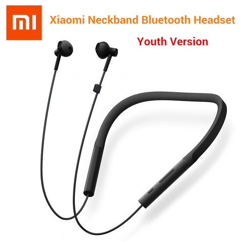 Original Xiaomi Collar Bluetooth Headset Youth Version New Neckband Sports Earphone Fast Charge Mi Wireless Headphone ► Photo 1/6