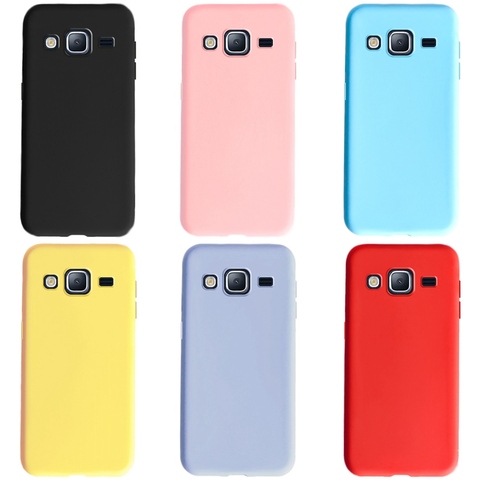 Candy Color Silicone TPU Phone Soft Cases For Samsung Galaxy J3 2016 J320 J320F 5.0