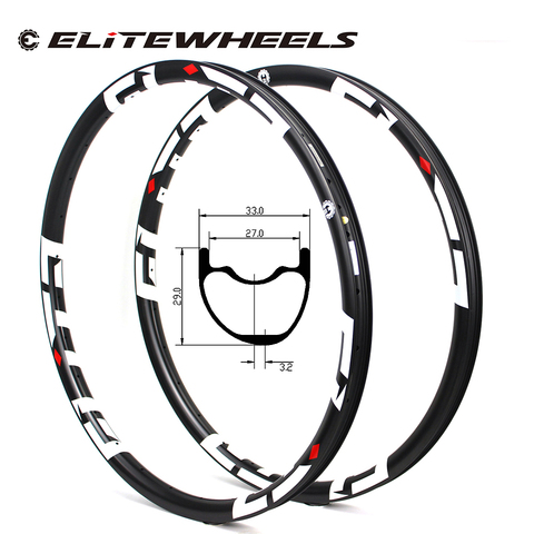 Super Light 29er MTB Carbon Rim Tubeless Ready Weight 355g 33*29mm Width For XC/AM Cross Country Mountain Wheels Asymmetric Rims ► Photo 1/6