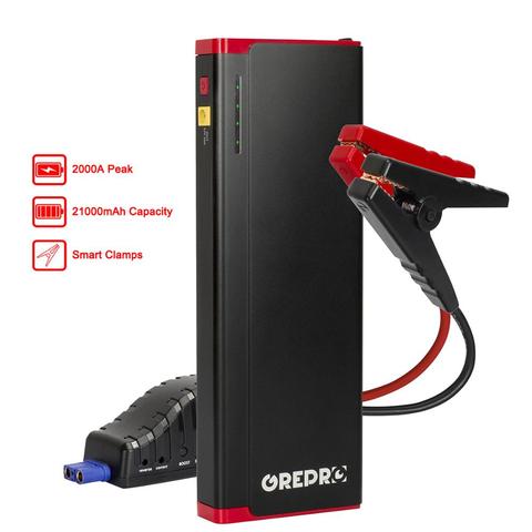 GREPRO Car Jump Starter 2000A Car buster Booster Battery 12V Auto Starter Vehicle Emergency Start Battery Car Starter Power Bank ► Photo 1/6