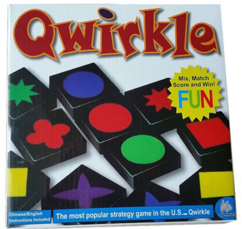 Novelty Educational Toys Qwirkle Wooden Chess Parent-child Interactive Games Toys For Kids And  Adults ► Photo 1/3