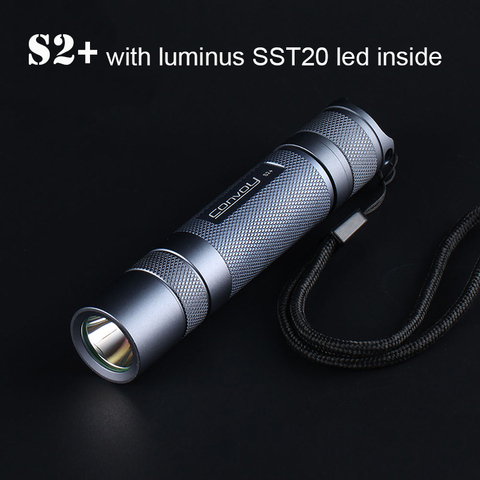 Flashlight Convoy S2+ with Luminus SST20 Led inside Linterna 18650 Lanterna Torch Flash Light Camping Lantern Latarka Zaklamp ► Photo 1/6