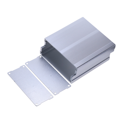 Aluminum Alloy Profile Shell Silver Enclosure Case  Lightning Arrester Shell  Power Supply Box  40x97x100mm ► Photo 1/6