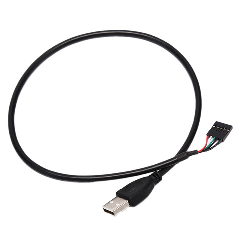 USB 2.0 Type A Male to 5 Pin Female Header Motherboard Adapter Cable 50cm ► Photo 1/5