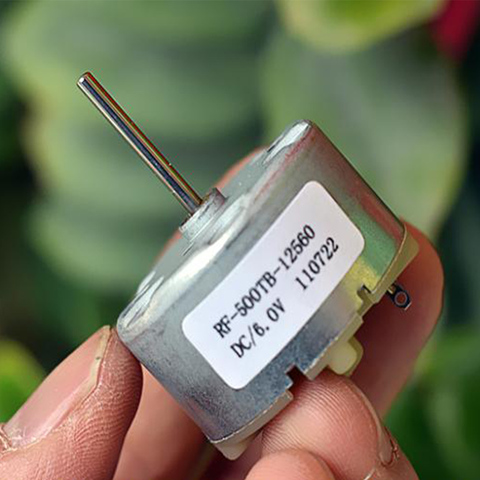 Micro Mini RF-500TB-12560 Motor DC 6V-12V 9V 5600RPM Precious Metal Brush Long Shaft Round Motor 32MM DIY Humidifier Alarm ► Photo 1/6