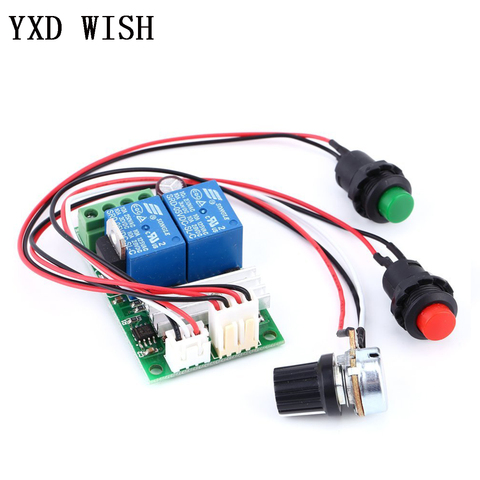 PWM DC Motor Speed Regulator Controller Board Adjustable Speed Control Reversible PWM Relay Module DC 6V-28V 12V 24V 3A 21kHz ► Photo 1/3