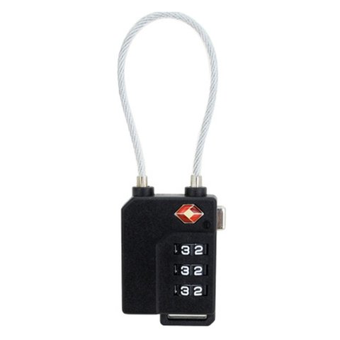 3 Digit Password Lock Steel Wire Security Lock Suitcase Luggage Coded Lock Cupboard Cabinet Locker Padlock ► Photo 1/6