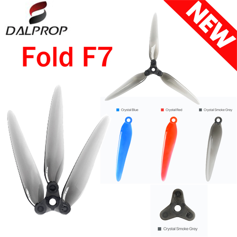 6Pairs DALPROP F7 7 Inch Folding DIY Props Long Range  3-Blade Propeller for RC Drone FPV Racing Nazgul5 XL5 SL5 Upgraded ► Photo 1/6