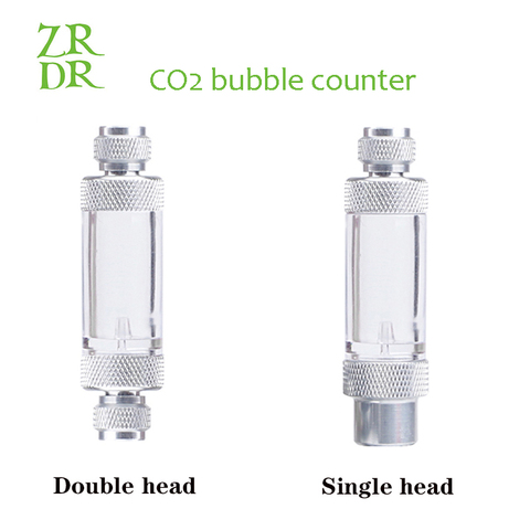 ZRDR aquarium Check Valve-Regulator Diffuser Reactor Single-Head or Dual-Head Aquarium CO2 Bubble Counter Air Pump Accessories ► Photo 1/6