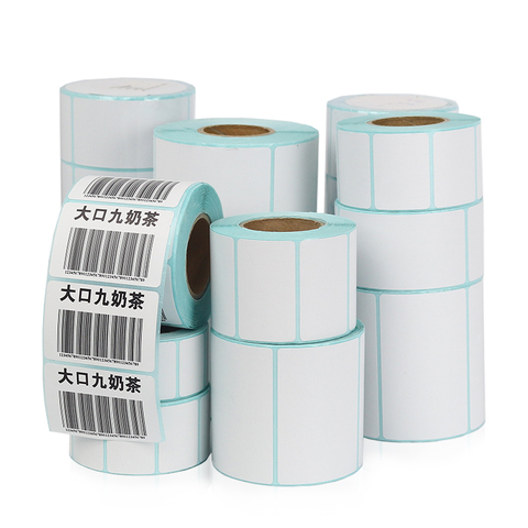 1000pcs/Roll Adhesive Thermal Label Sticker Paper Supermarket Price Blank Barcode Label Direct Print Waterproof Print Supplies ► Photo 1/4