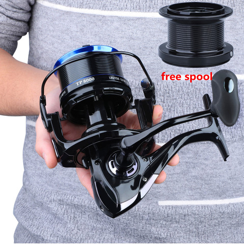 Sougayilang 8000-10000 Series Spinning Fishing Reel Ultra Smooth Aluminum Body Max Drag 10KG for Feeder Carp Fishing Reel Pesca ► Photo 1/6