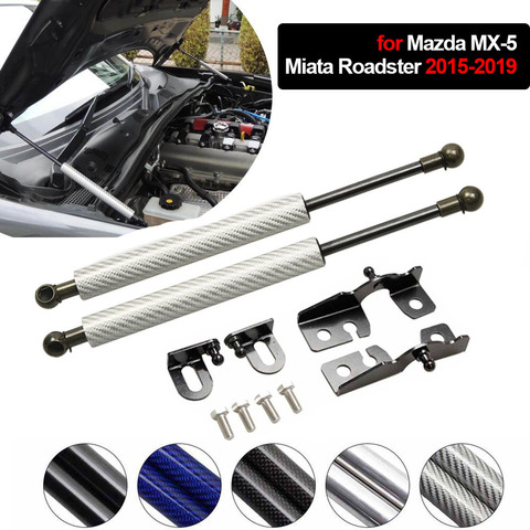 for Mazda MX-5 ND MX5 Miata Roadster 2015-2022 modify Auto front bonnet hood Gas Struts Shock Struts Damper Lift Supports ► Photo 1/6