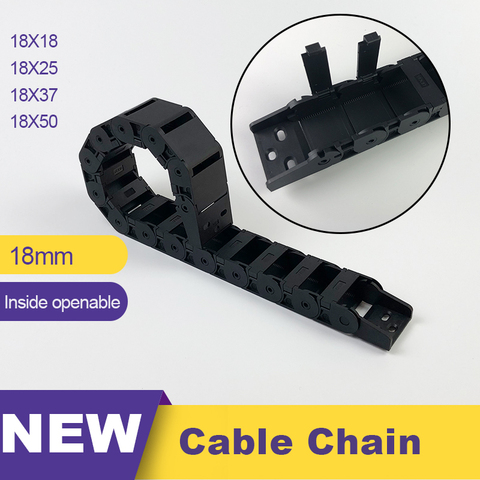 18x18 18x25 18x37 18x50 Plastic  Chain Towline Cable Chain Drag Chain L 1 m 18*18 18*25 18*37 18*50 ► Photo 1/6