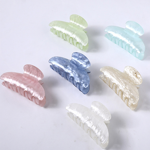 Vintage Hair Clips for Girls Claw Clip New Marble Textured Barrette Crab Hair Clips for Women Acrylic Hair Clip Hair Accessories ► Photo 1/6