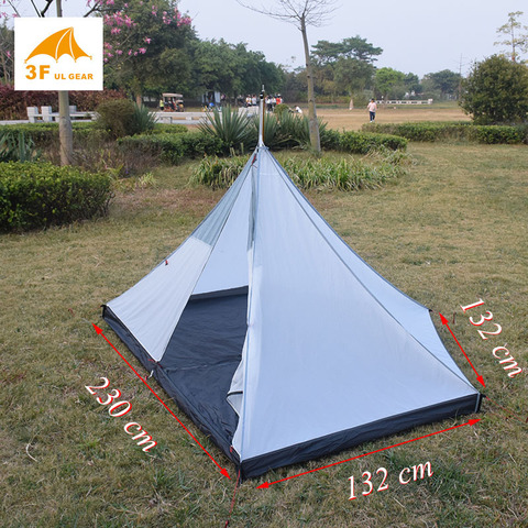 3F high quality T door design  2 person 4 seasons inner tent 40d silnylon  ► Photo 1/6