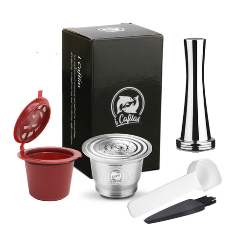 Reusable Capsule Stainless Steel Coffee Capsules Pods Refillable Compatible For Nespresso Machine ► Photo 1/6