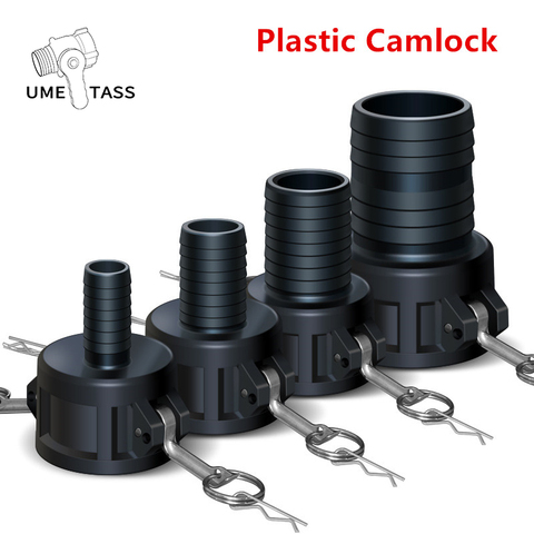 High quality Thicken plastic Camlock to 1 inch 2 inch Hose IBC tank valve fittings water tank connector ► Photo 1/6