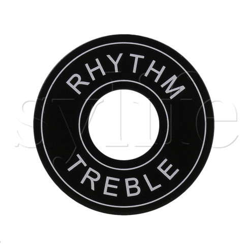 33mmDia Alloy Guitar Toggle Switch Plate Rhythm Treble Washer Ring Black ► Photo 1/3