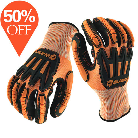 Anti Vibration Mechanic Safety Work Glove Cut Resistant Safety Multi-Task Working Gloves ► Photo 1/6