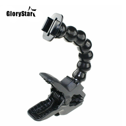 GloryStar Jaws Flex Clamp Mount Holder Adjustable Neck for Hero OSMO DJI Session SJ4000/SJ7000 for Xiaomi Yi 4k for Eken H9 H9R ► Photo 1/6