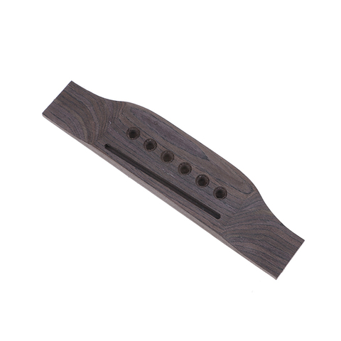 1Pc Wooden acoustic Guitar Parts Saddle Thru Guitar Bridge For 6 string Acoustic Guitar Rosewood Guitar Accs ► Photo 1/6