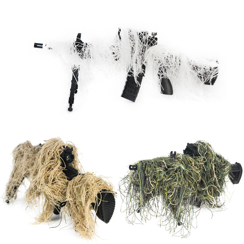 GUGULUZA 3D Rifle Gun Wrap Cover Use Elastic Strap for Camouflage Hunting Ghillie Suit ► Photo 1/6