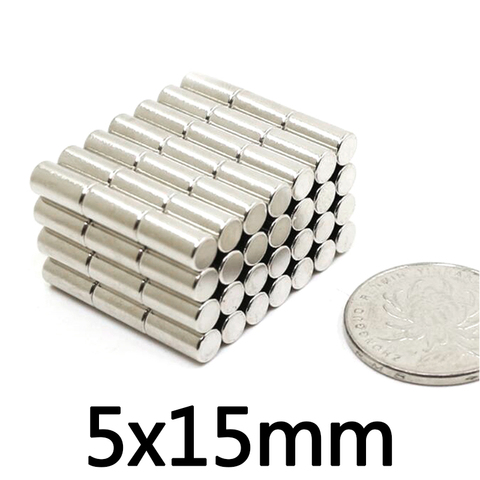 10/20/30/50PCS Thick Small Round Powerful Magnets 5x15 mm Bulk Sheet Neodymium Magnet 5x15mm Permanent Strong Magnets 5*15 mm ► Photo 1/3