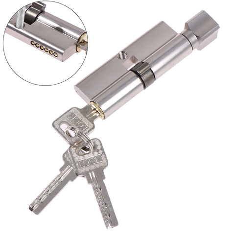70*29mm Door Cylinder Lock Biased 70mm 3 Keys Anti-Theft Entrance Brass Door Lock Home Security Interior Bedroom Lock Cylinder ► Photo 1/6