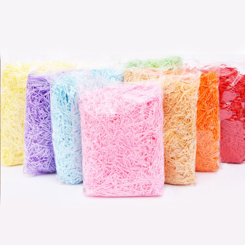 Colorful Shredded Paper Gift Candy Boxes Filler Crinkle Cut Paper Shred Packaging Gift Wedding Birthday Party Favors Decoration ► Photo 1/6