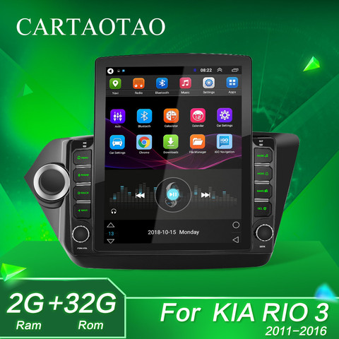 2 din for KIA RIO 3&4 Android 9.0 car radio video multimedia player 9.7