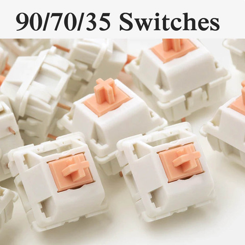 Feker 35/70/90pcs 3 Pin Similar to Holy Panda Switch Mechanical Keyboard Switch Replacement Tactile Polycarbonate Top Housing ► Photo 1/6