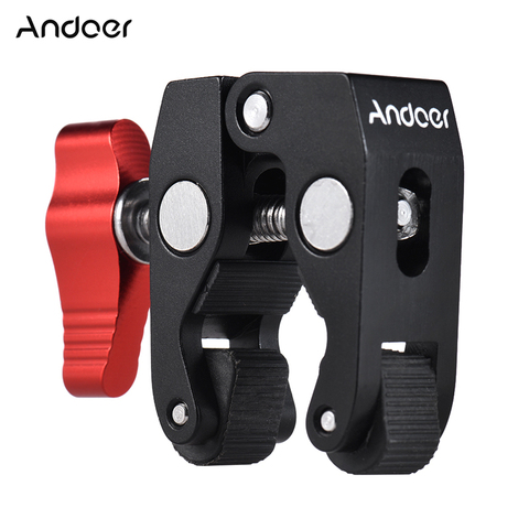 Andoer Multi-function Super Clamp Ball Head Clamp Magic Arm Super Clamp w/1/4