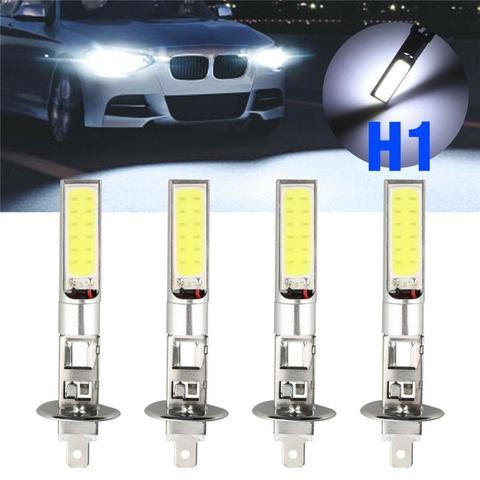 Ultra White 1 Pair LED H1/H3  Headlight Car Driving Bulb Super Bright White COB LED Car Headlamp Head Light Lamp Auto Fog Lamp ► Photo 1/6