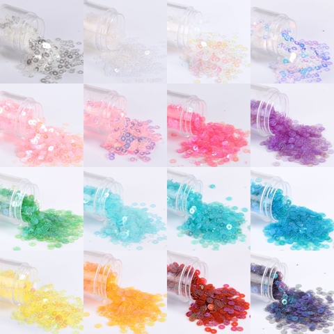 2-6mm Transparent Flat Round Sequins Paillettes Sewing Wedding Dress Accessories,Nail Arts, Women Garments DIY Sewing Material ► Photo 1/6