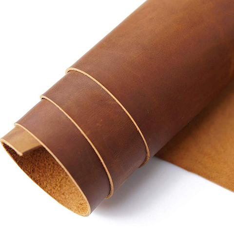 Genuine Cowhide Leather 2.0mm Pre Cut Crazy Horse Leather Piece First Layer Material Leather Craft for Belt Wallet Bag Shoes ► Photo 1/6
